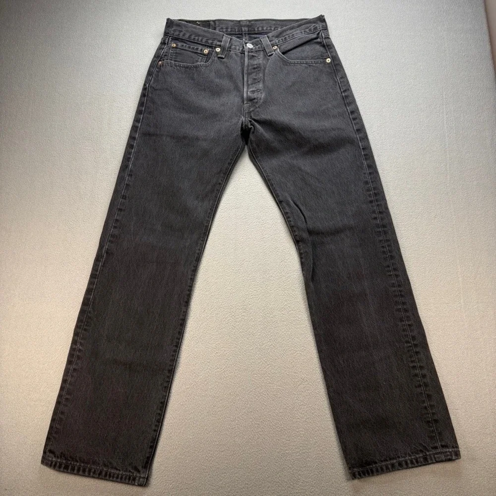 Levi 501 XX Jeans Original Straight 32x32 (FIT 30x30) Black Y2K Retro Grunge